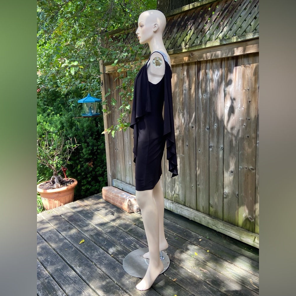 🐦‍⬛ 5/$25 🐦‍⬛ Fancy & Flowy Single Strap Asymmetrical Dress - Picture 5 of 16